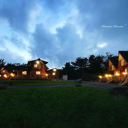 مدينة سيوجويبو Jeju Joa Log Pension المظهر الخارجي الصورة