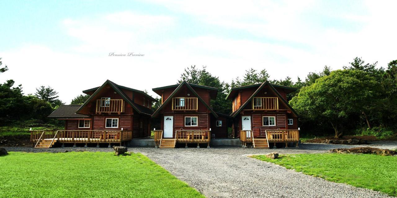 مدينة سيوجويبو Jeju Joa Log Pension المظهر الخارجي الصورة
