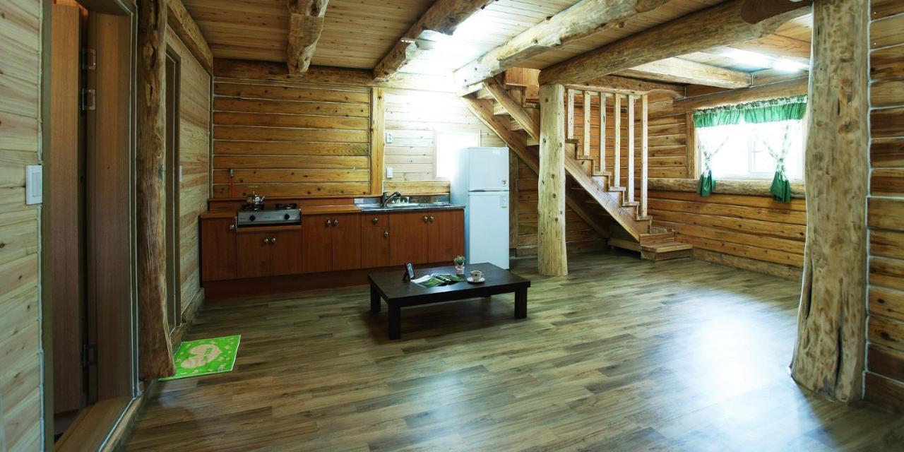 مدينة سيوجويبو Jeju Joa Log Pension المظهر الخارجي الصورة