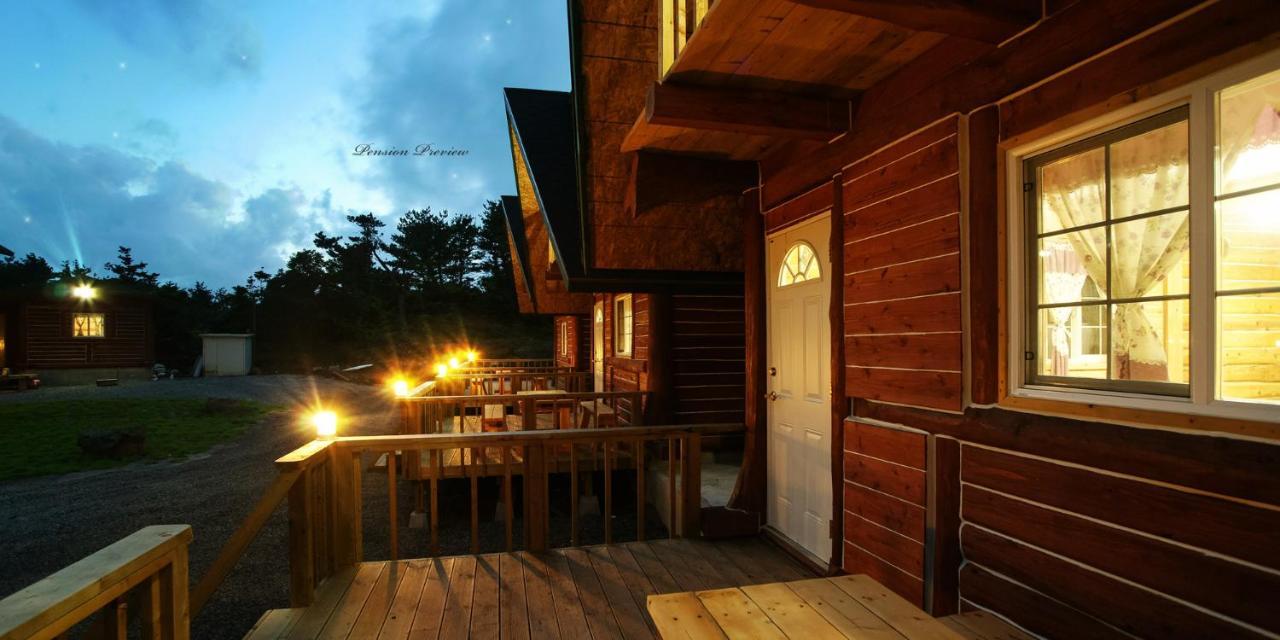 مدينة سيوجويبو Jeju Joa Log Pension المظهر الخارجي الصورة