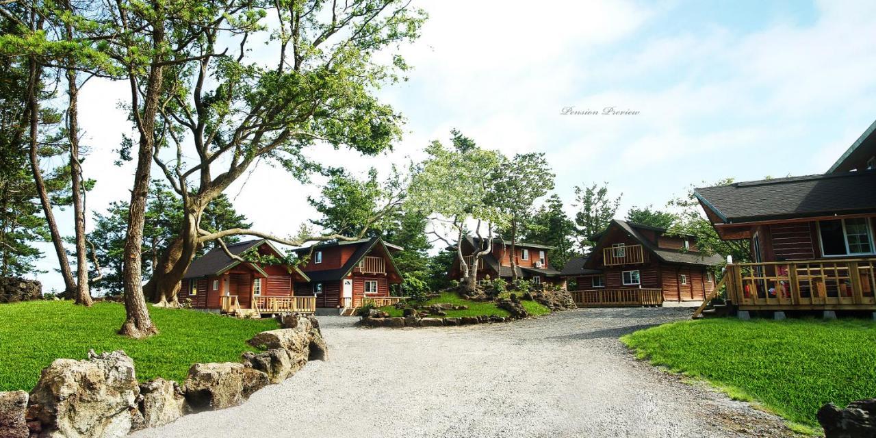 مدينة سيوجويبو Jeju Joa Log Pension المظهر الخارجي الصورة