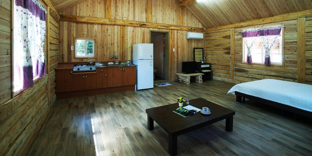 مدينة سيوجويبو Jeju Joa Log Pension المظهر الخارجي الصورة