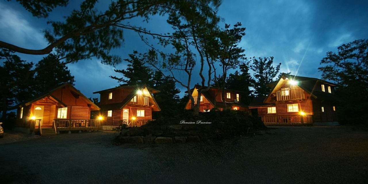 مدينة سيوجويبو Jeju Joa Log Pension المظهر الخارجي الصورة