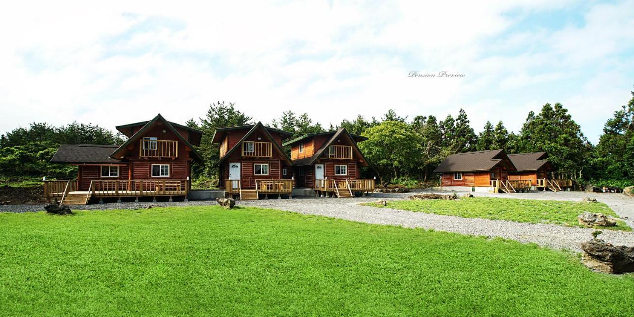 مدينة سيوجويبو Jeju Joa Log Pension المظهر الخارجي الصورة