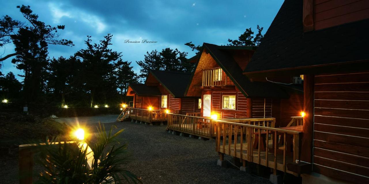 مدينة سيوجويبو Jeju Joa Log Pension المظهر الخارجي الصورة